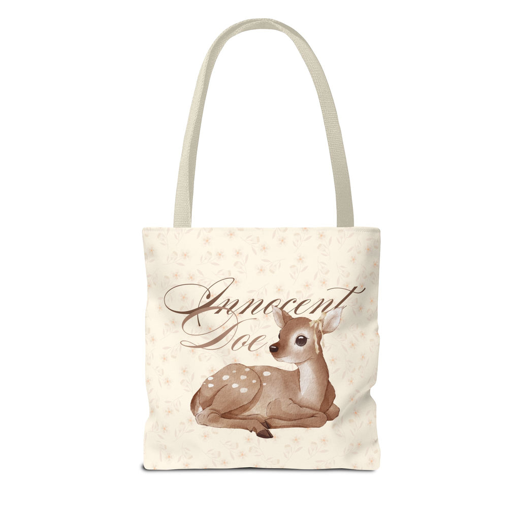Innocent Doe Fawn Tote Bag - Cute Vintage Deer Canvas Tote