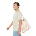 Butterfly Flourish Tote Bag — Pastel Floral Carryall