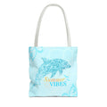 Summer Vibes Dolphin Tote Bag — Beachy Floral All-Over Print