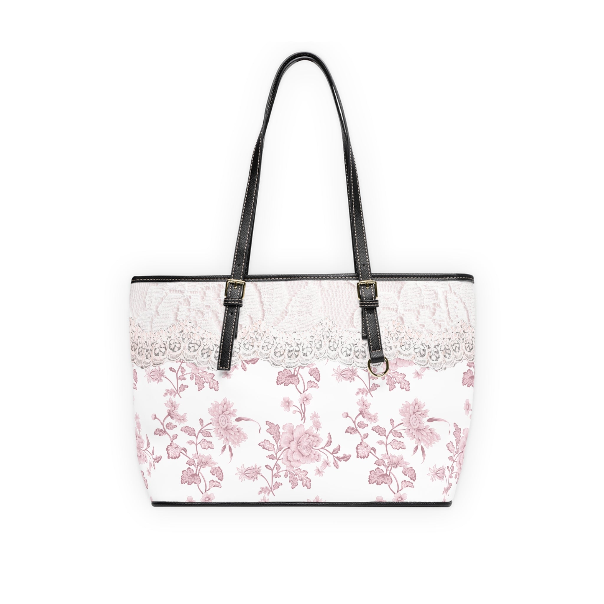 Floral Lace design PU Leather Shoulder Bag – Vintage Rose