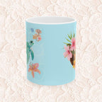 Tropical Sea Turtle Ceramic Mug — Floral Island Ocean Design (11oz & 15oz)