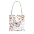 Butterfly Flourish Tote Bag — Floral Swirl All-Over Print