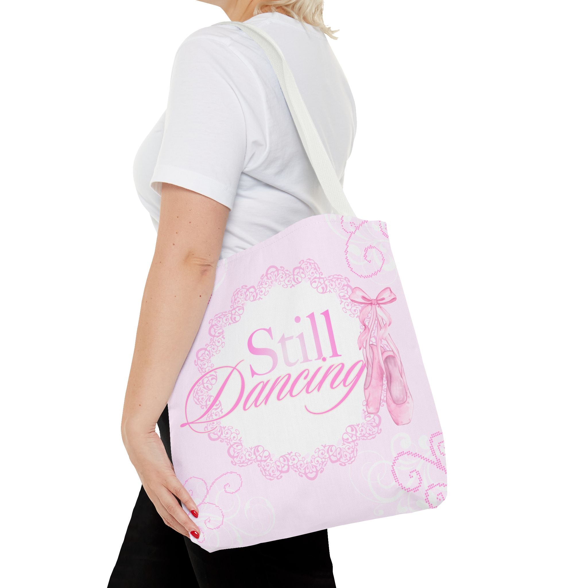 Still Dancing Pink Ballet Tote Bag — Ballet Shoes Dance Lover Gift