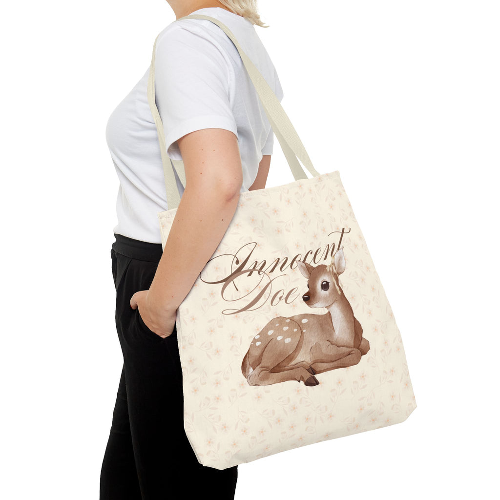 Innocent Doe Fawn Tote Bag - Cute Vintage Deer Canvas Tote