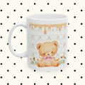 Floral Gingham Ceramic Mug – Cute Autumn Sunflower Design (11oz & 15oz)