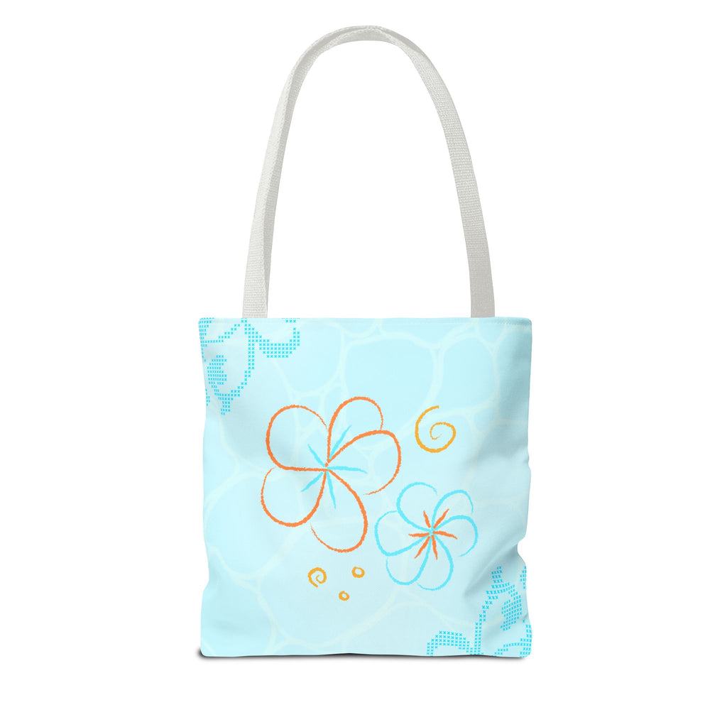 Summer Vibes Dolphin Tote Bag — Beachy Floral All-Over Print