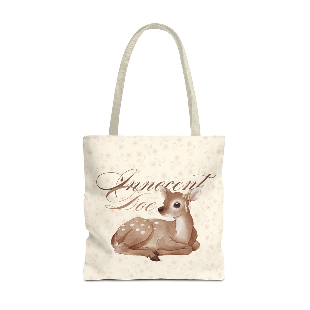 Innocent Doe Fawn Tote Bag - Cute Vintage Deer Canvas Tote