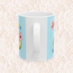 Tropical Sea Turtle Ceramic Mug — Floral Island Ocean Design (11oz & 15oz)