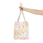 Butterfly Flourish Tote Bag — Pastel Floral Carryall