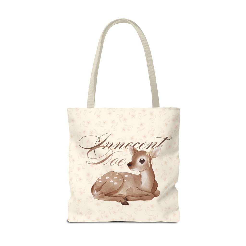 Innocent Doe Fawn Tote Bag - Cute Vintage Deer Canvas Tote