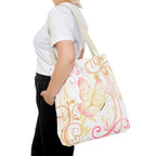 Butterfly Flourish Tote Bag — Pastel Floral Carryall