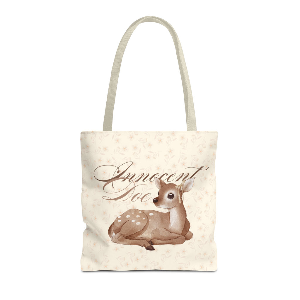 Innocent Doe Fawn Tote Bag - Cute Vintage Deer Canvas Tote