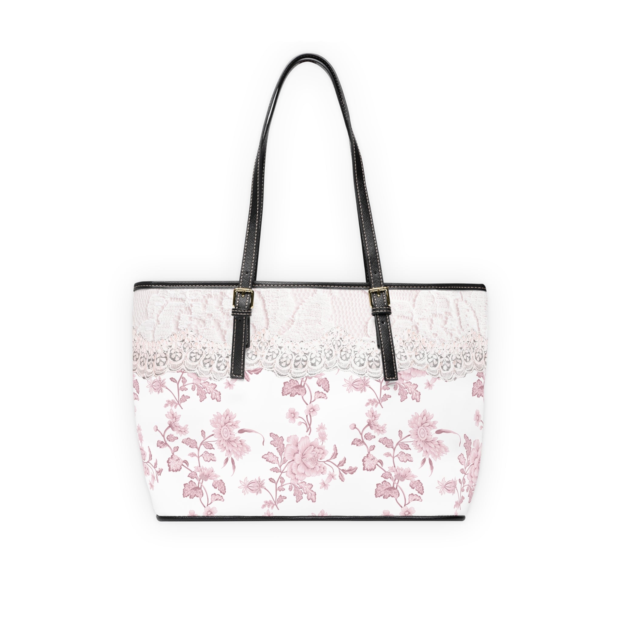 Floral Lace design PU Leather Shoulder Bag – Vintage Rose