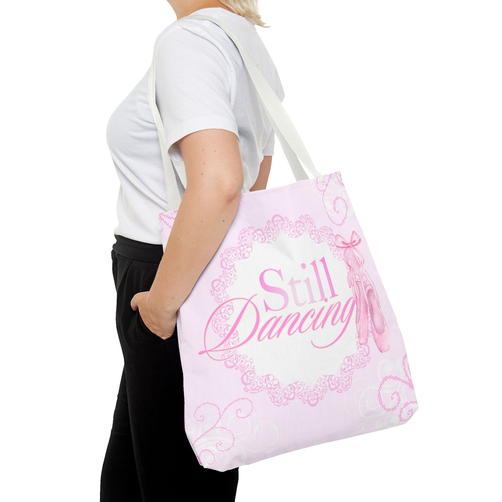 Still Dancing Pink Ballet Tote Bag — Ballet Shoes Dance Lover Gift