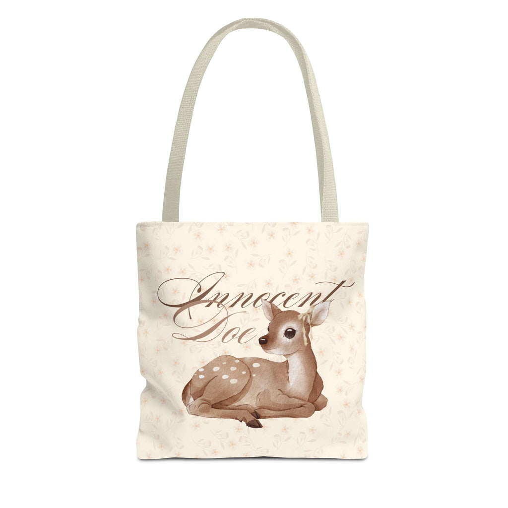 Innocent Doe Fawn Tote Bag - Cute Vintage Deer Canvas Tote