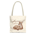 Innocent Doe Fawn Tote Bag - Cute Vintage Deer Canvas Tote